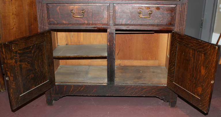 Early 20th C American Cabinet Company Oak Dental Cabinet In Excellent Condition In Milford, NH