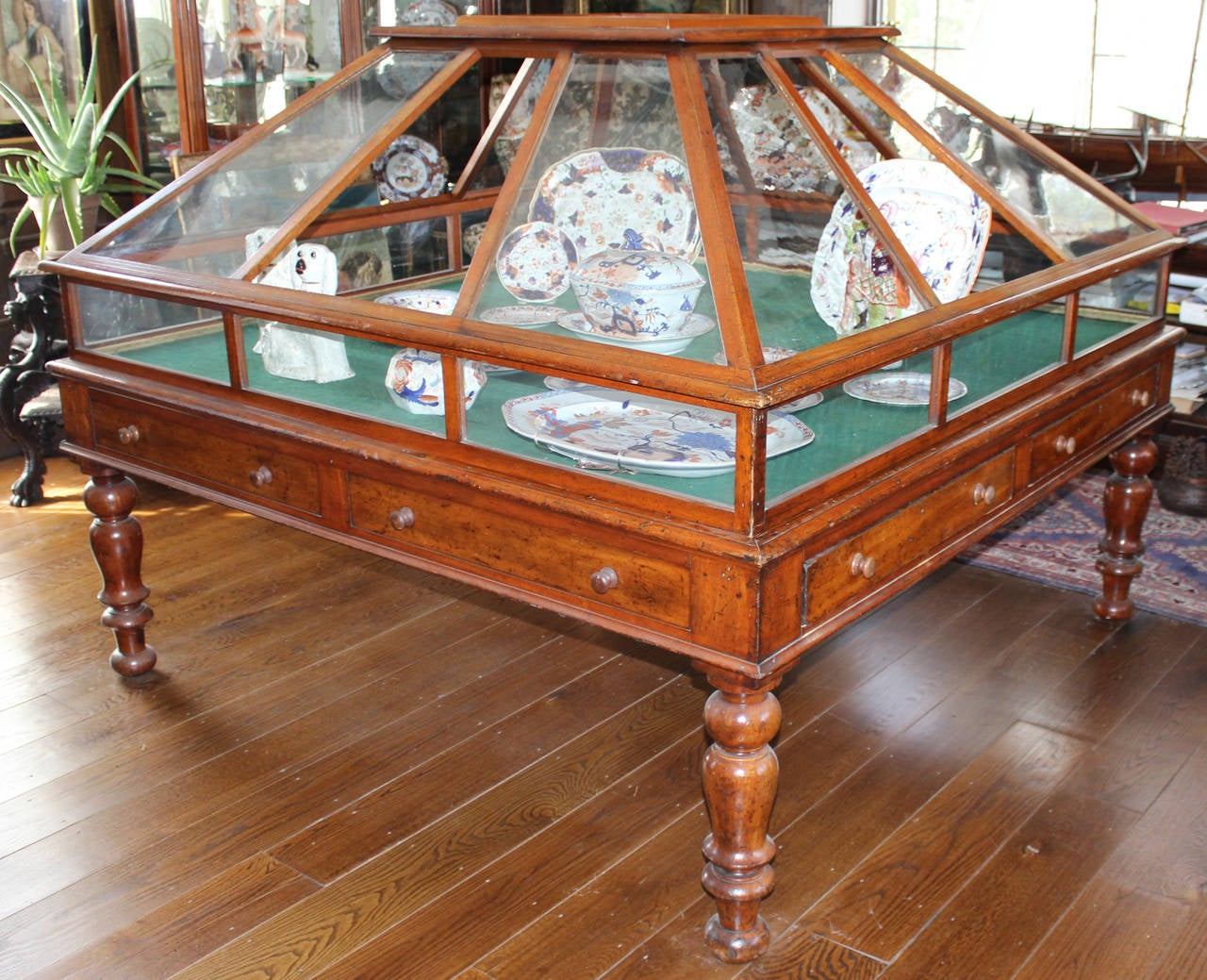 Rare 19th Century English Mahogany and Glass Orchid Display Case 7
