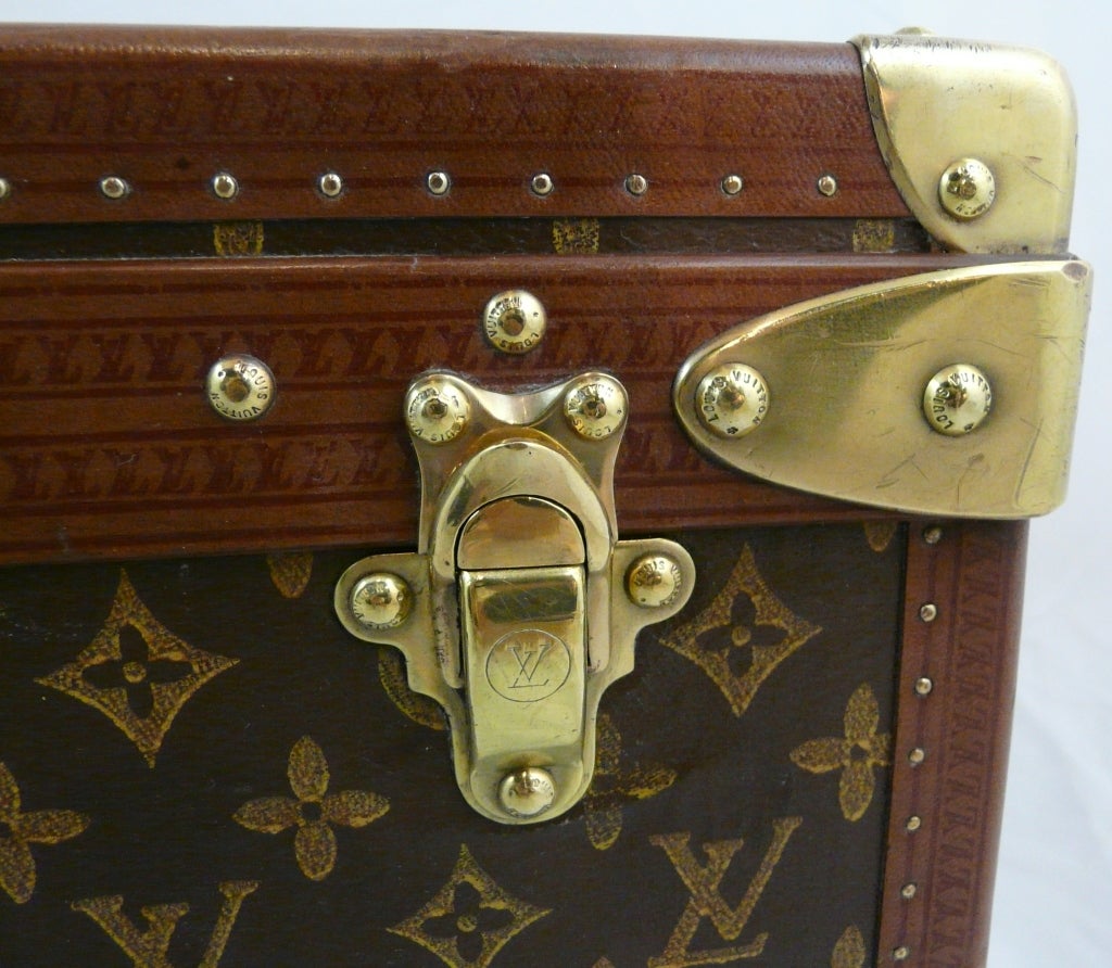 French Louis Vuitton Vintage Hardside Luggage Suitcase