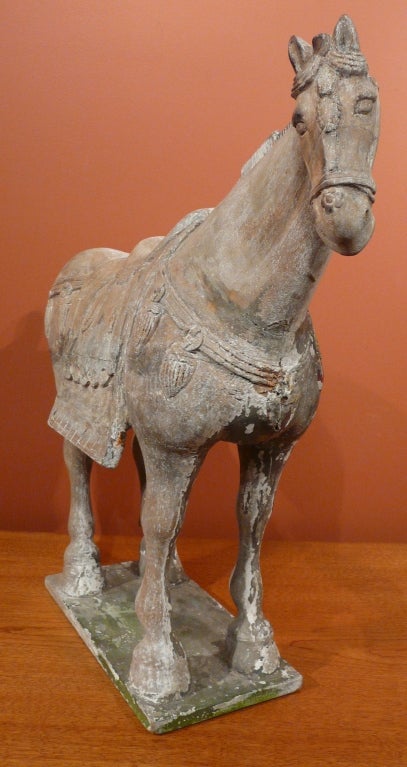 Wood Carved  and Decorated Tang Horse