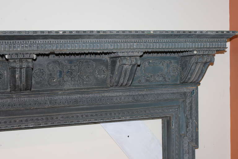 Wood 19th Century English Fireplace Mantel or Surround 