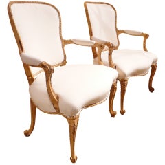 Pair of French Arm Chairs