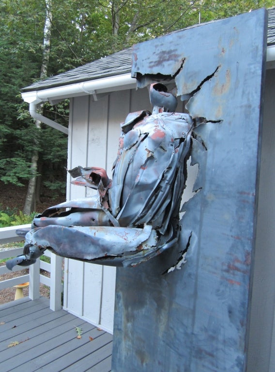 American Monumental Judith Brown Metal Sculpture titled 