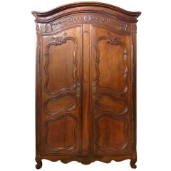 French Oak Carved Armoire