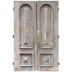 Pair of Monumental 19th Century Paneled Doors