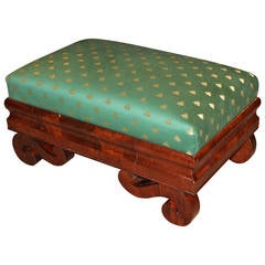 Classical Mahogany Ottoman of Boston Origin 2