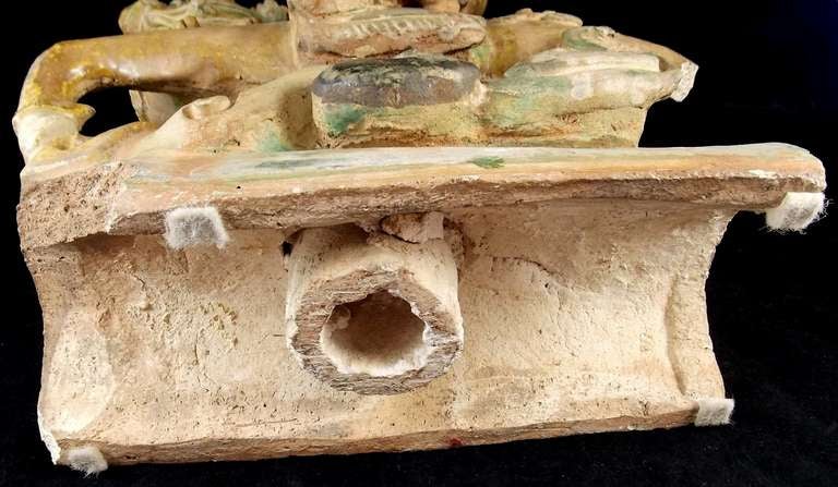 Ming Ridge Tile Fragment of Mongol Warrior Prince at 1stDibs
