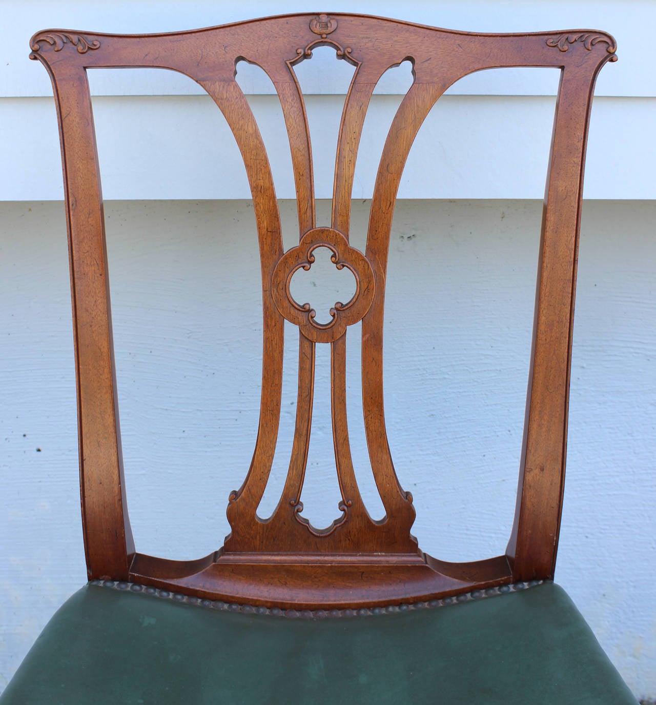 Set of Eight Chippendale Style Mahogany Dining Chairs 1