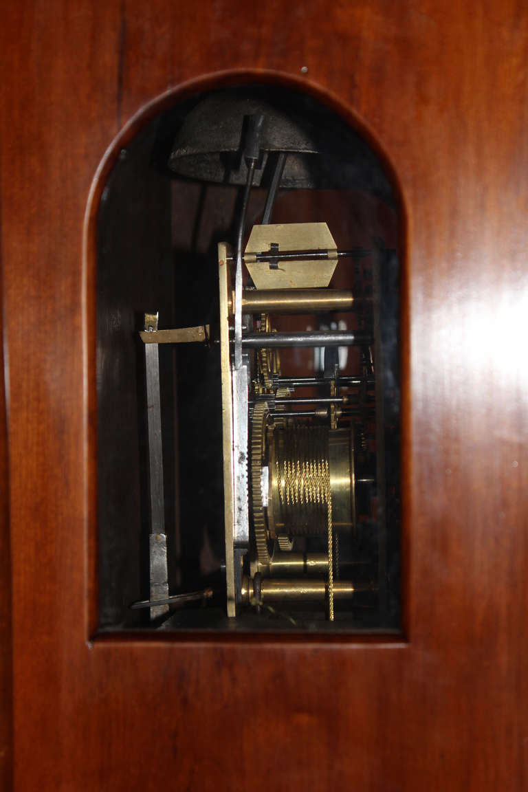 John Fisher Four Handed Tall Clock with Moon Phase Dial c. 1790 Yorktown, PA 3