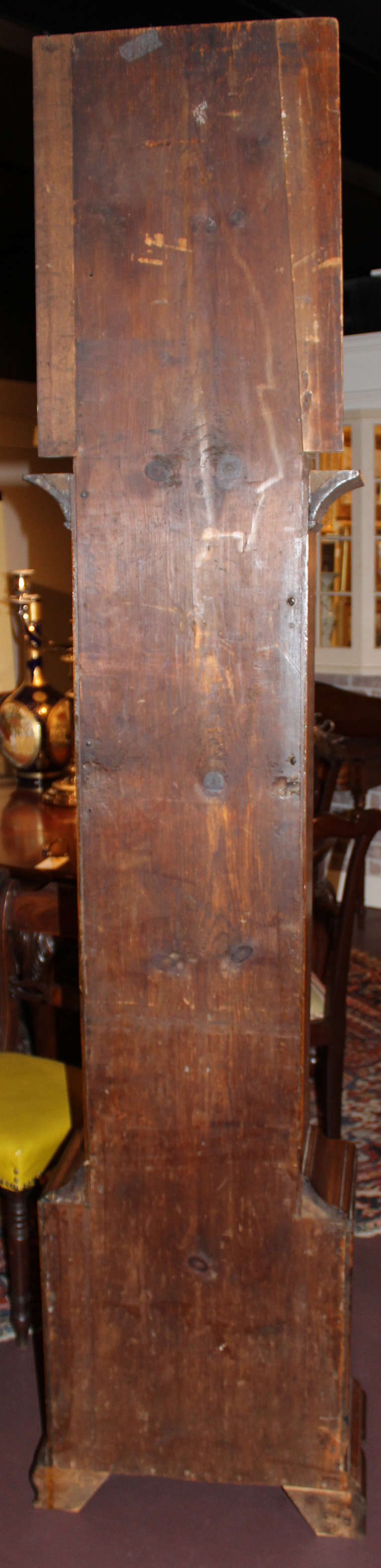 John Fisher Four Handed Tall Clock with Moon Phase Dial c. 1790 Yorktown, PA 5