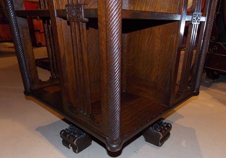 19th c. Revolving Bookcase 1