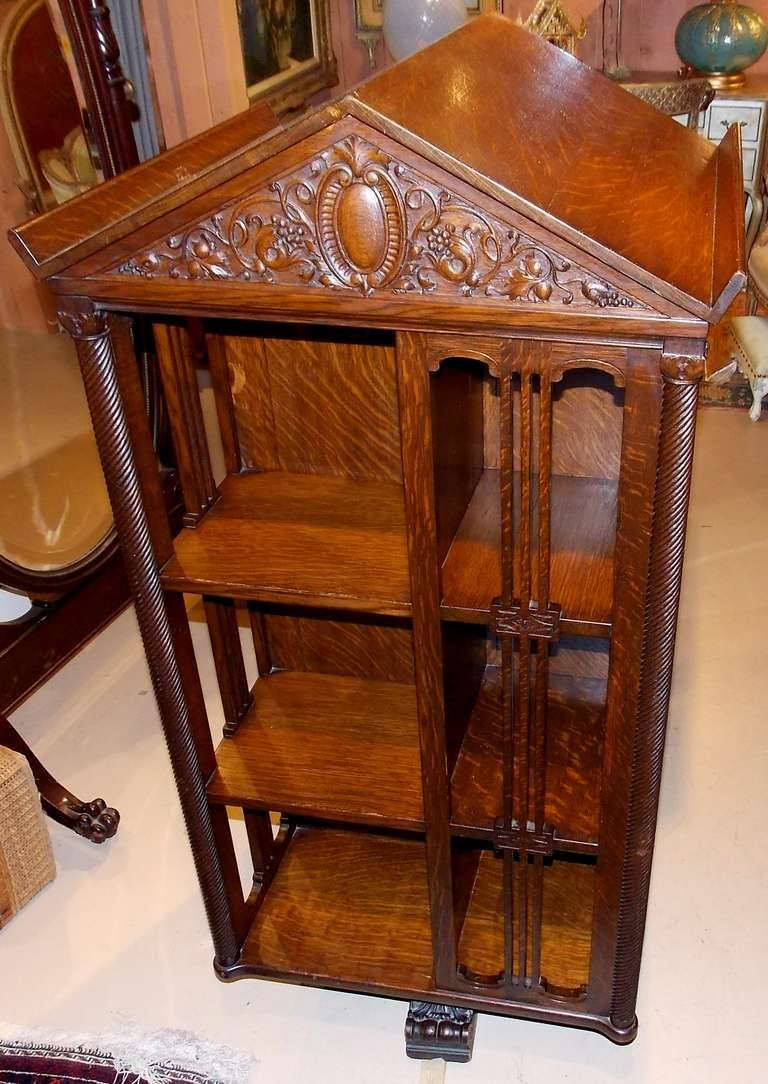 19th c. Revolving Bookcase 2