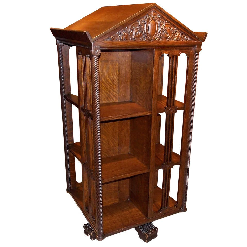 19th c. Revolving Bookcase
