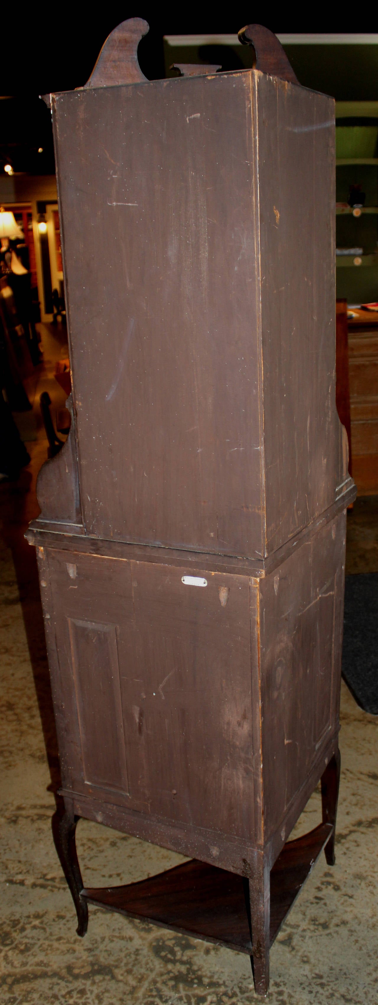 19th Century English Inlaid Rosewood Corner Cupboard with Marquetry 5