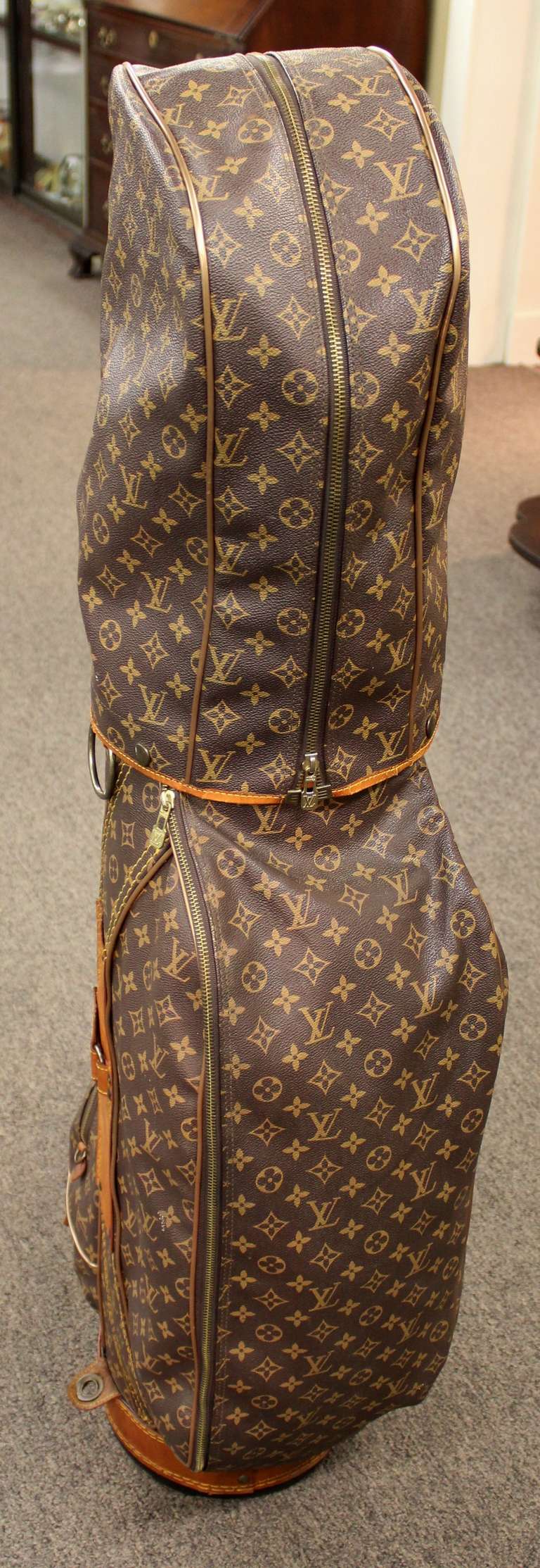 LOUIS VUITTON Monogram Golf Bag Caddy Bag Rare Free Shipping