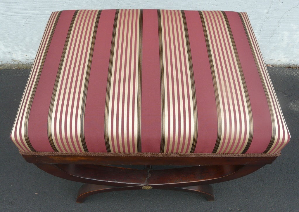 19th Century French Neoclassical Currule-Form Stool