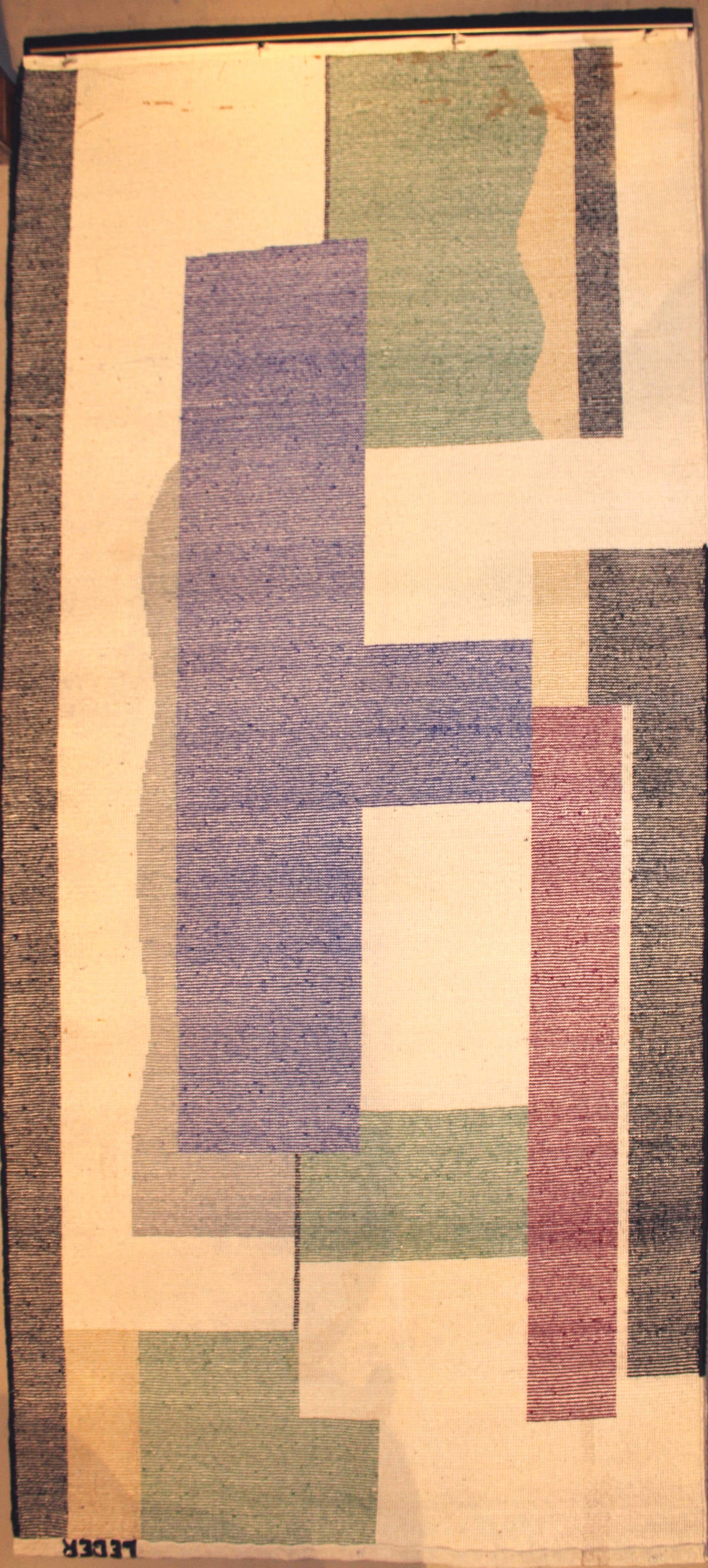 After Fernand Leger, Hand-Knotted Wool Rug or Tapestry “Blanc” 2
