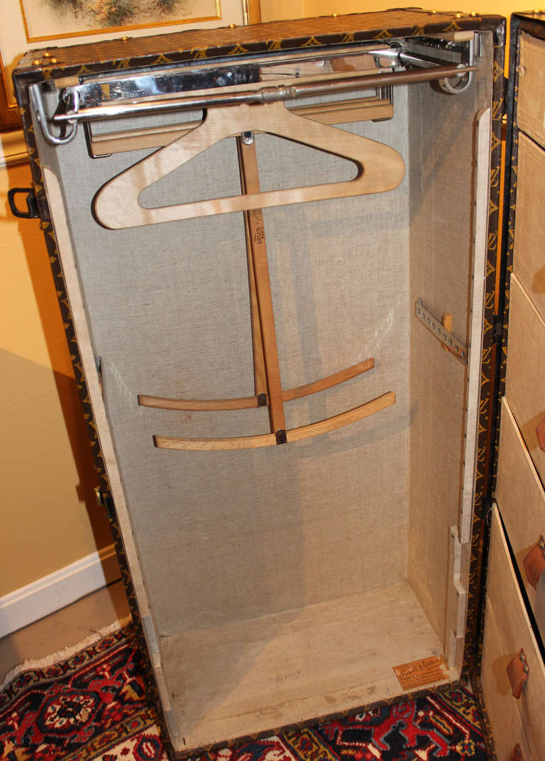 Louis Vuitton Wardrobe Trunk In Excellent Condition In Milford, NH