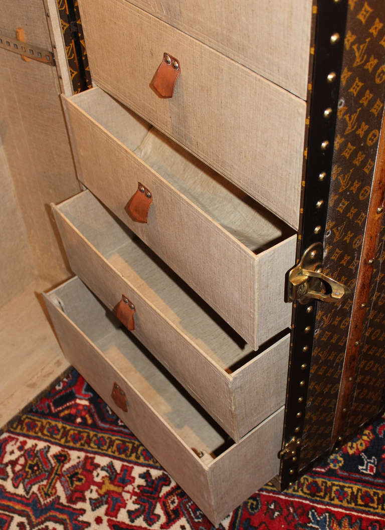 20th Century Louis Vuitton Wardrobe Trunk