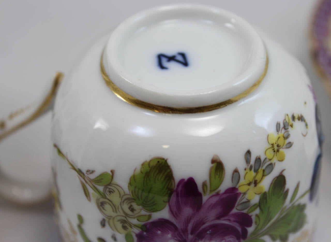 Zurich Porcelain Tête-à-Tête Tea Set in the Meissen Style, circa 1770-1790 2