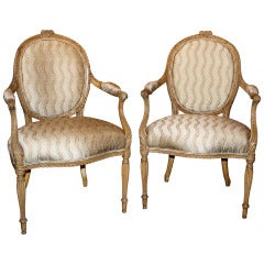 18th c. George III Arm Chairs in French taste