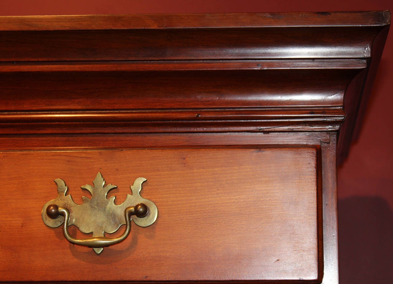 18th Century and Earlier 18th Century Connecticut Cherry Two-Part Highboy