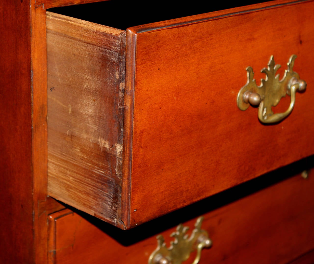 18th Century Connecticut Cherry Two-Part Highboy 1