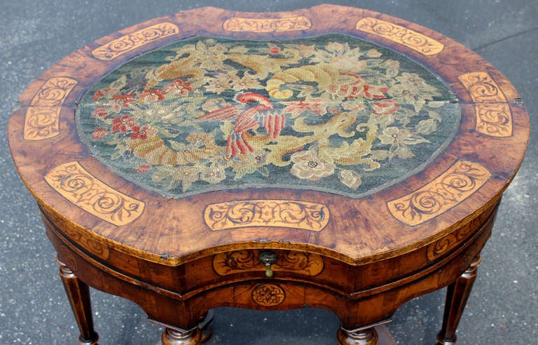 Pair of 19th Century Diminutive English George II Style Walnut Game Tables 2