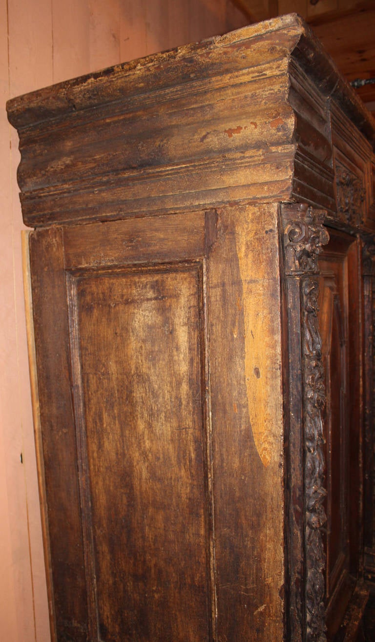 Continental Renaissance Carved Armoire 3