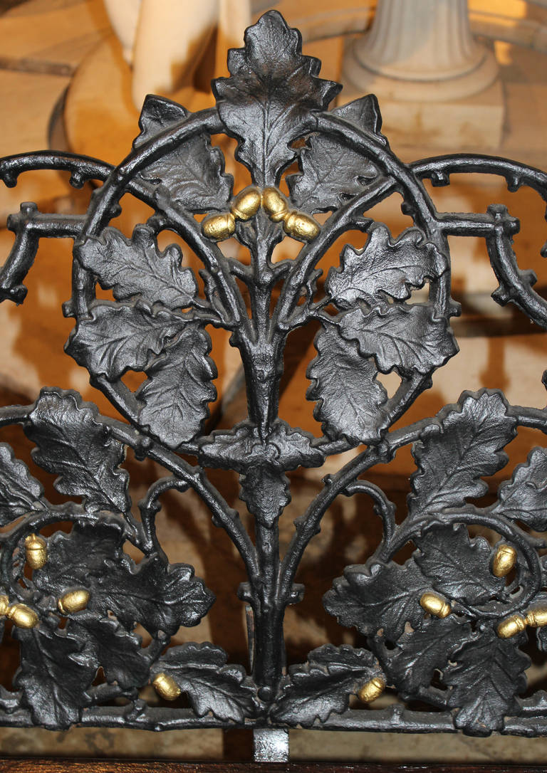 19th Century Iron Bench in the Manner of Coalbrookdale In Excellent Condition In Milford, NH