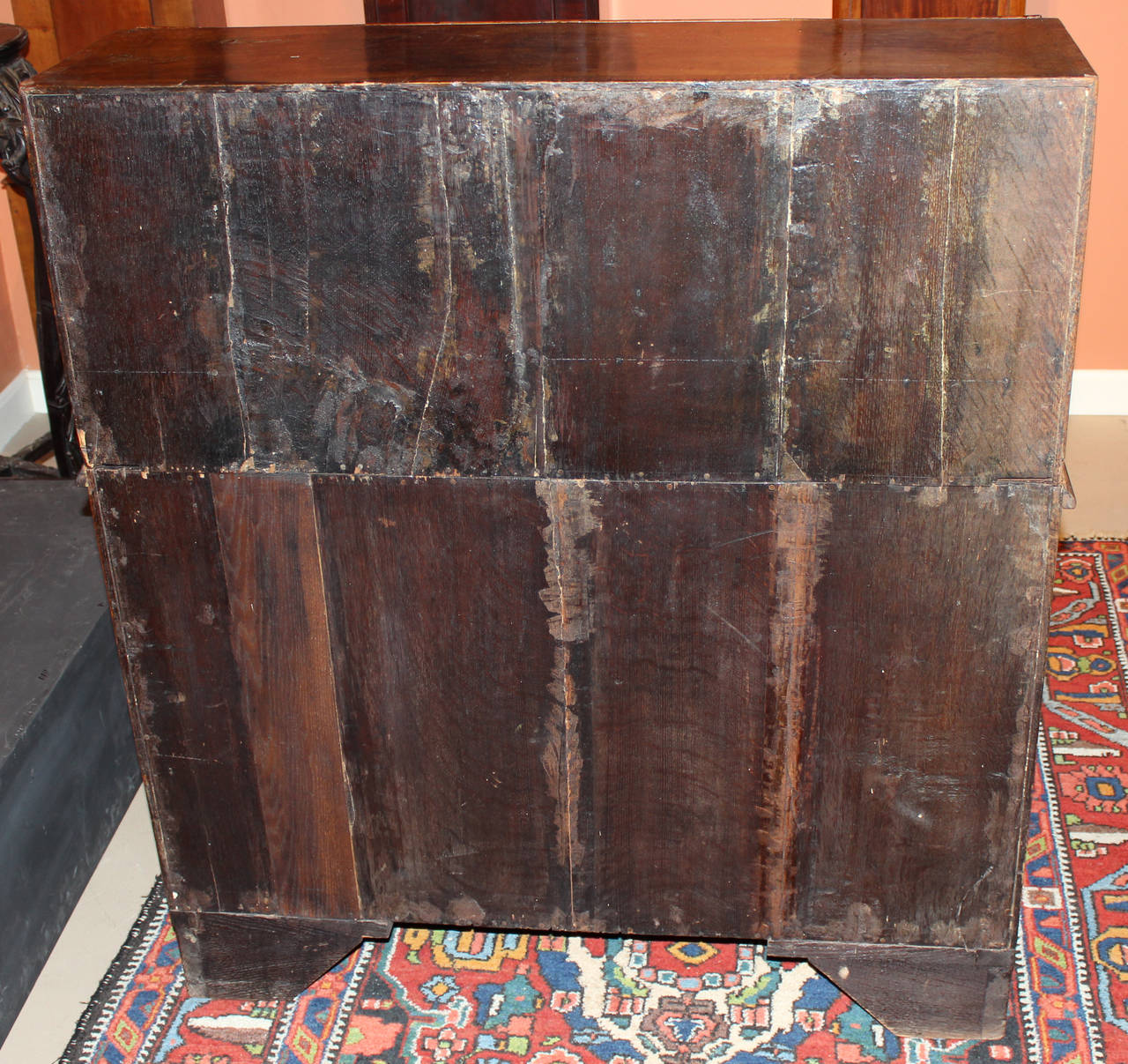 18th Century Blocked Serpentine Front Queen Anne Burled Walnut Slant Front Desk 4