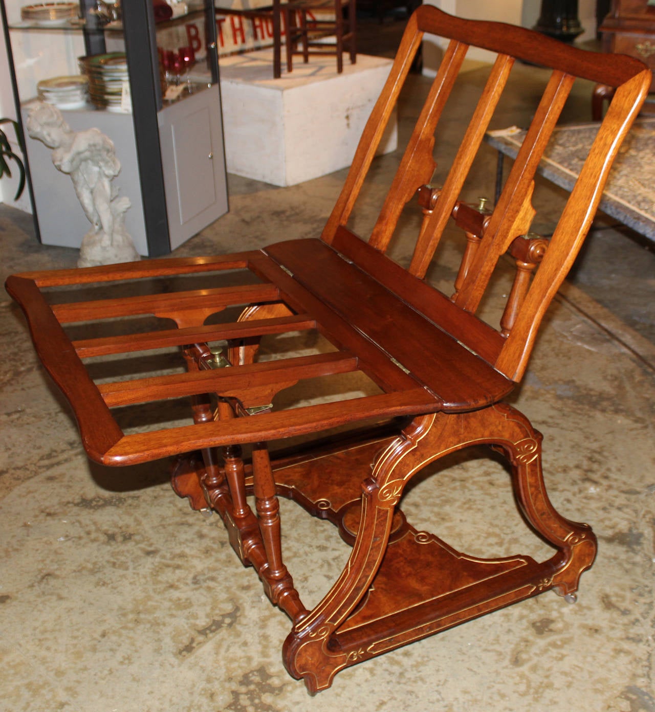 American Aesthetic Period Mahogany Metamorphic Portfolio Stand or Easel, circa 1880