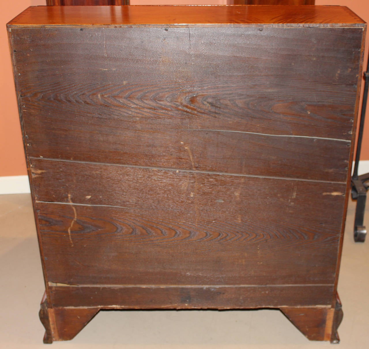 New England Tiger Maple Slant Front Desk circa 1775 2