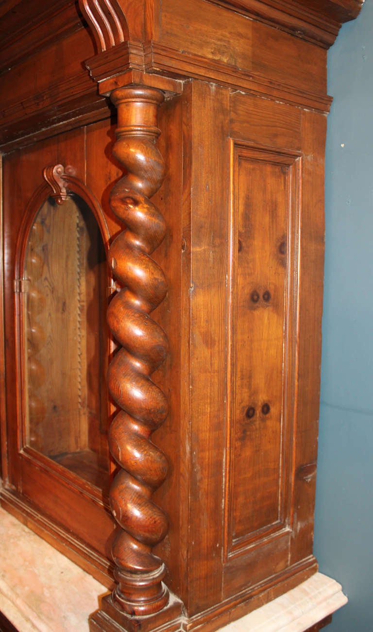 Pair of 19th c Italian Cabinets In Good Condition For Sale In Milford, NH