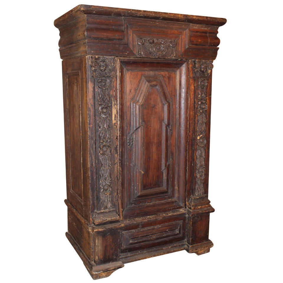 Continental Renaissance Carved Armoire