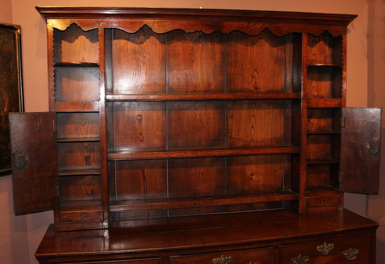 18th c English or Welsh Oak Dresser In Excellent Condition In Milford, NH