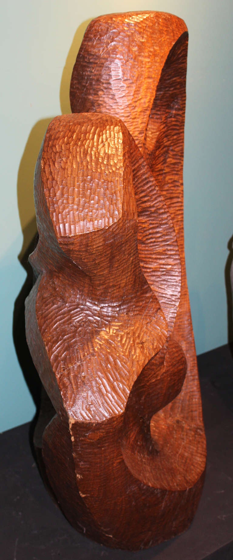 Robert Hughes Abstract Sculpture Carved From Wood In Excellent Condition In Milford, NH