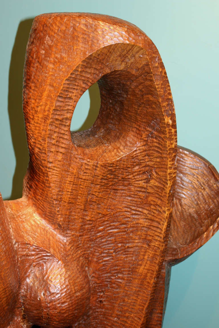 Robert Hughes Abstract Sculpture Carved From Wood 1