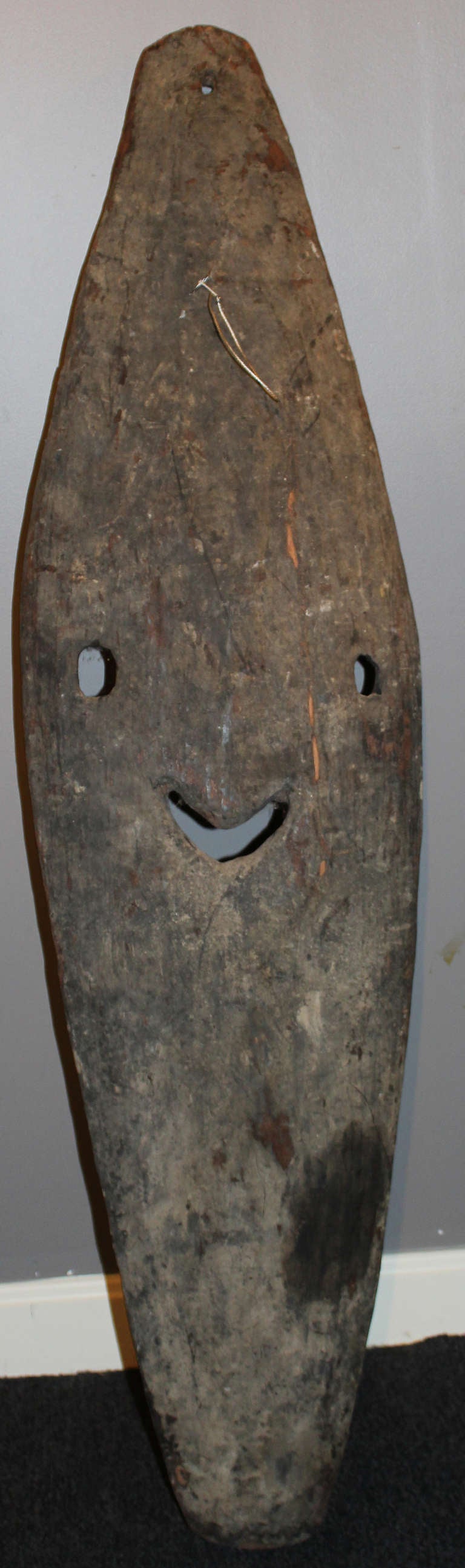 20th Century Nukuma Washkuk Mindja from New Guinea African Shield or Mask