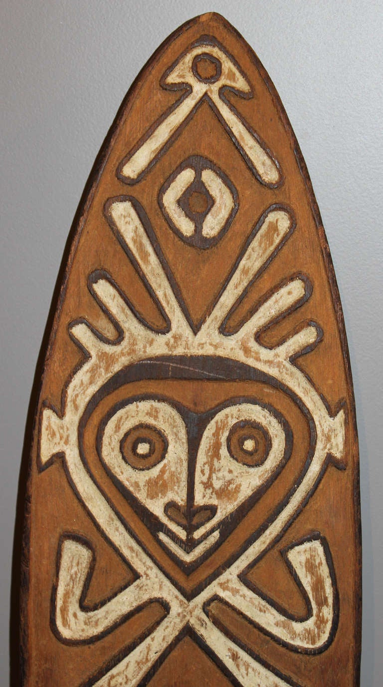 Carved Papuan Gulf Gope Board from New Guinea Africa