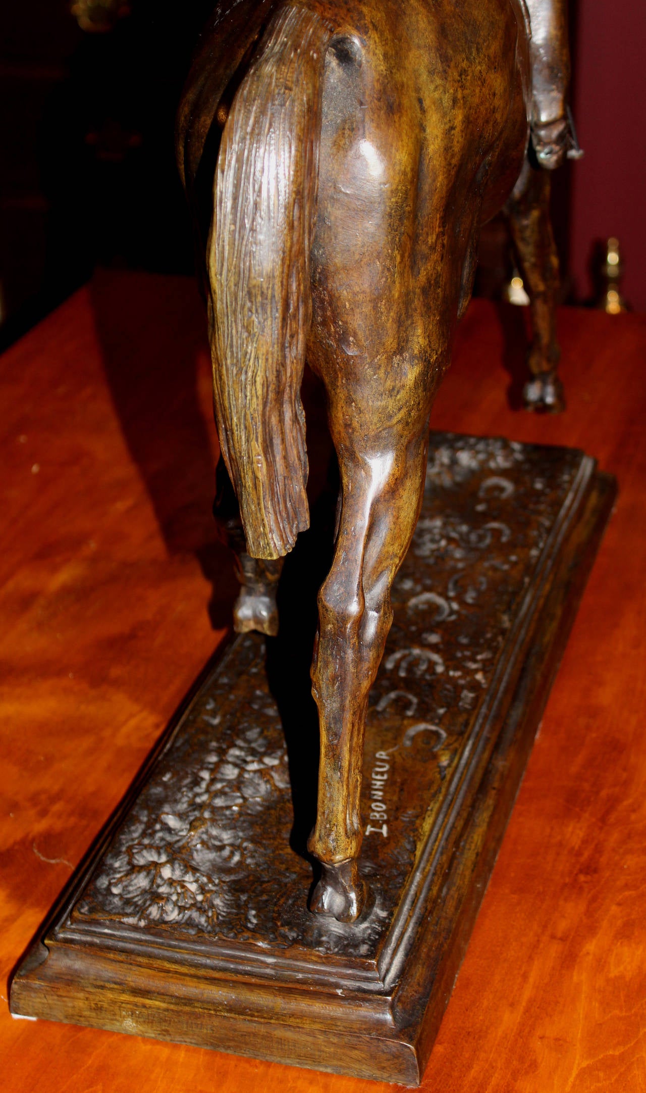 After Isidore Jules Bonheur, Equestrian Bronze Sculpture of a Horse and Jockey 1