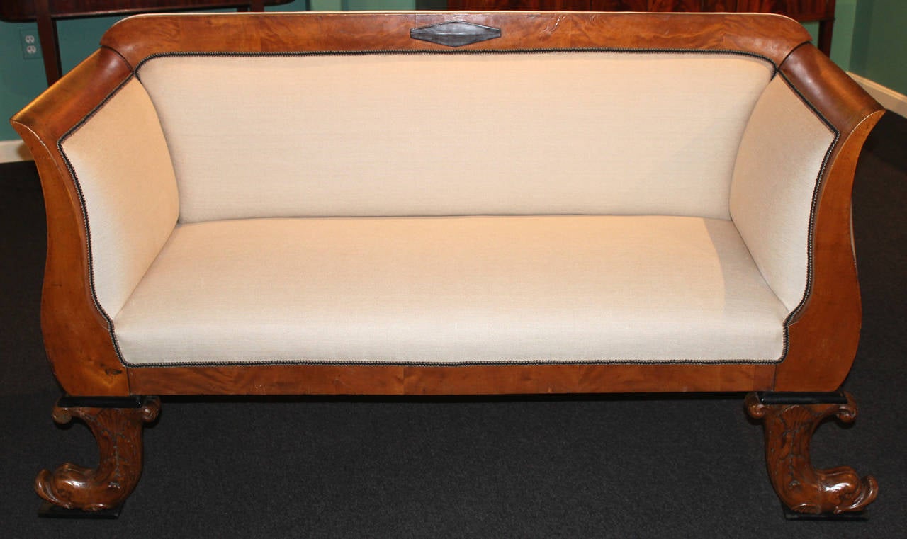 19th Century Biedermeier Settee or Sofa For Sale 1