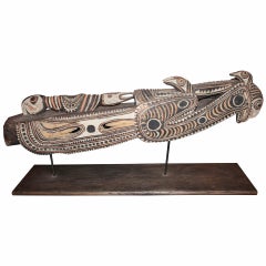 Vintage Canoe Prow in the Style of Papua New Guinea