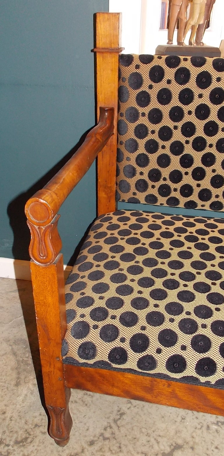 19th c. French Empire Settee In Good Condition In Milford, NH