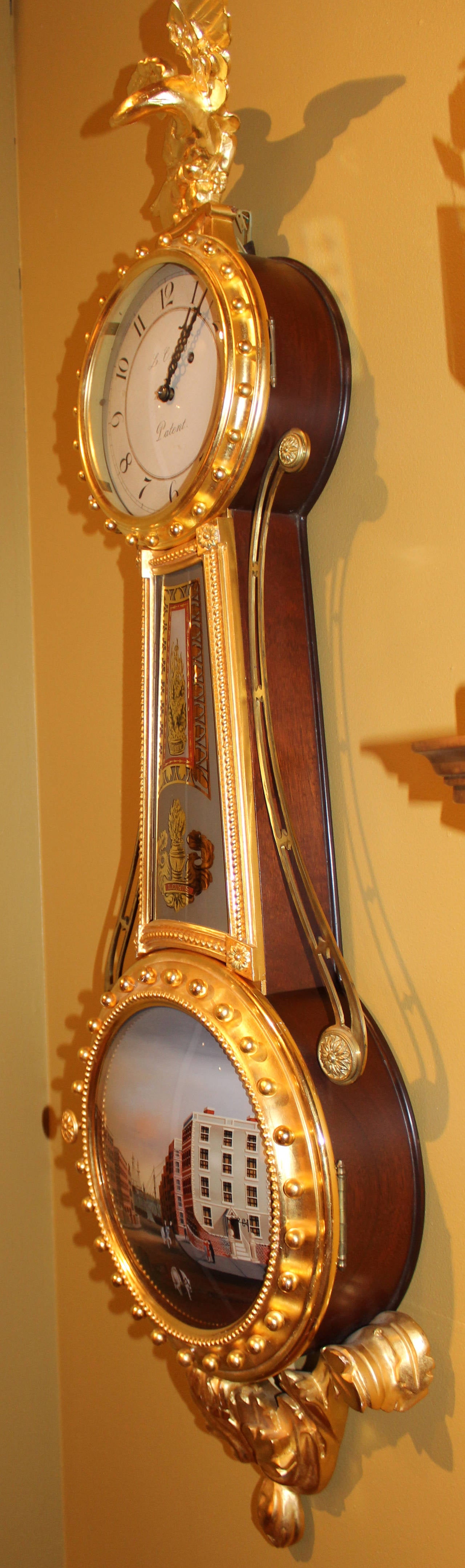 Lemuel Curtis 8 Day Girandole Clock by Ted Burleigh Jr 1