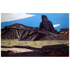 Conrad Buff Oil Painting of Western Landscape