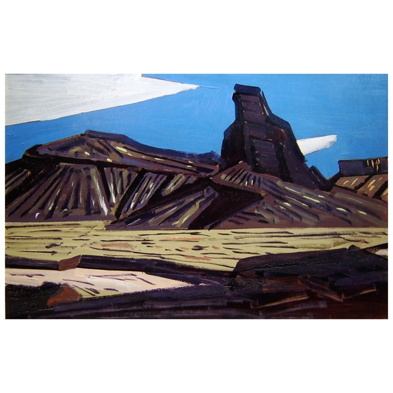 Conrad Buff Oil Painting of Western Landscape