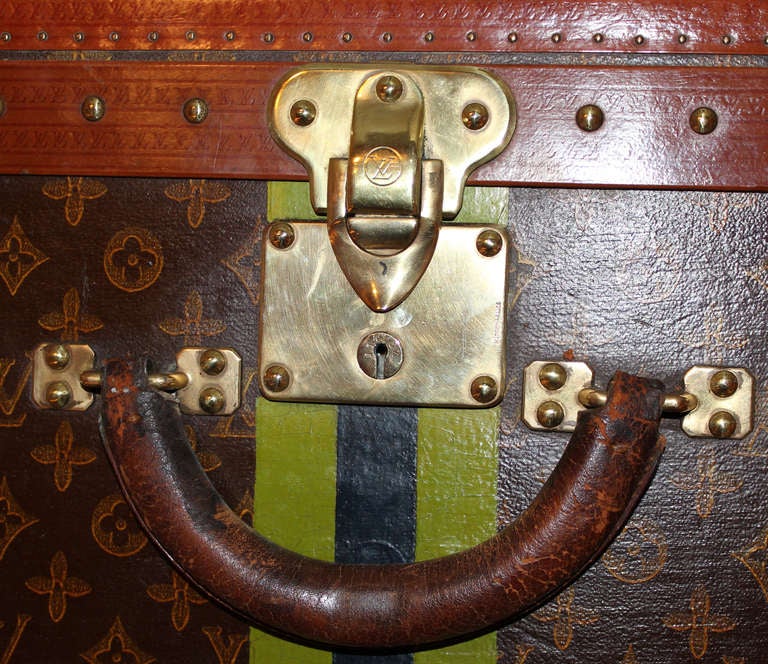 Leather Louis Vuitton Hardcase Suitcase with Interior Tray