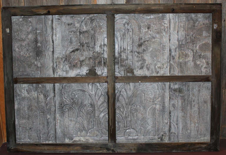 Silvered Copper Art Deco Panel 1