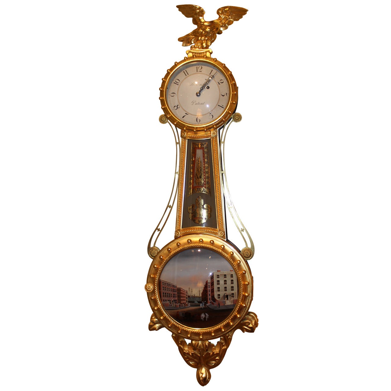 Lemuel Curtis 8 Day Girandole Clock by Ted Burleigh Jr